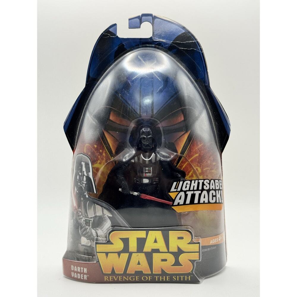 NIB Star Wars ROTS Sith Darth Vader Lightsaber Action Figure‎ #11